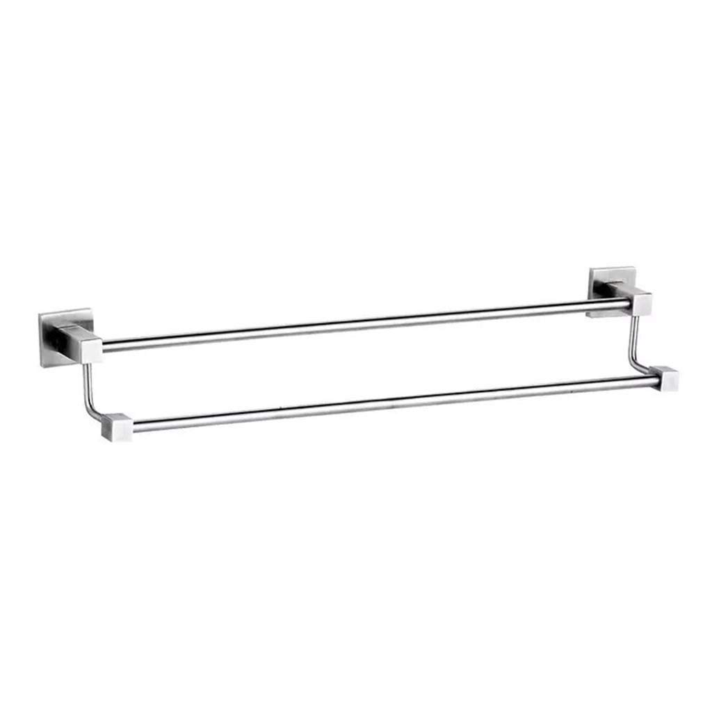 Porte-Serviette Mural en Acier Inoxydable : fixez sans percer et suspendez vos draps de bain facilement