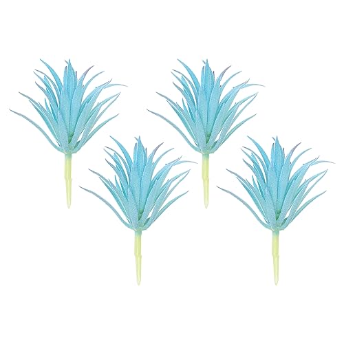 PATIKIL Artificial Succulent Plants, 4 Pack Small Fake Plants Faux