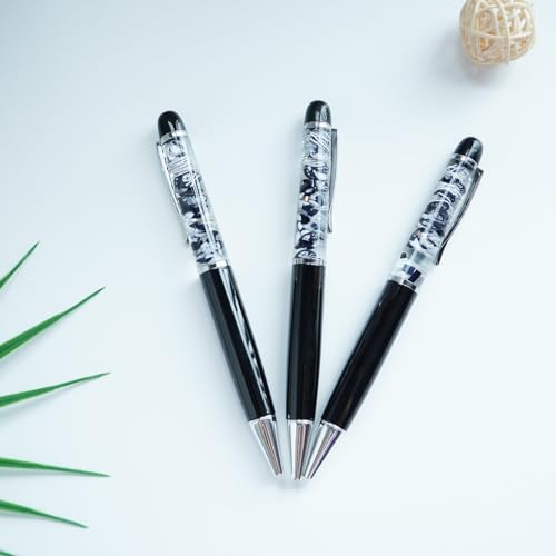 Image of Poison Skull Funny Pens Cute Floater Floating Liquid Writing Journaling Office Pen Unique Gift For Women Men