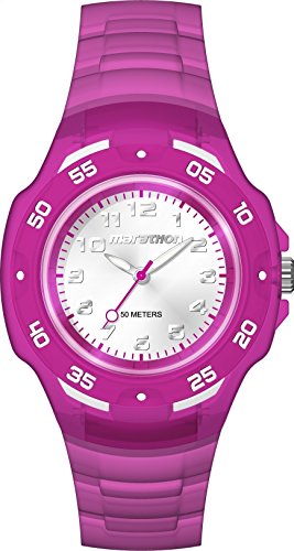Timex Marathon Purple Quartz White Dial Ladies Watch TW5M06600