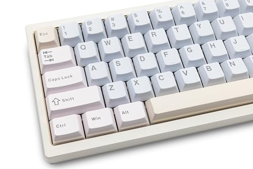 Image of KEEBMONKEY WOBKEY Zen 65 65% Quick Release Wireless Mechanical Keyboard with RGB, CNC Aluminum Case, Hot-Swappable, VIA Support, BT /2.4G /USB-C Gaming Keyboard for Mac /Windows (Ultra White Gold)