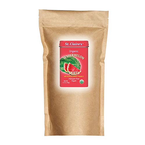 Caramelos orgánicos sabor sandía 27 oz bolsa recarga miniatura 1