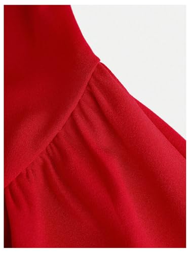 SHENHE Girl's Summer Fit and Flare Dress Halter Wedding Guest Party Flowy Short Dress3