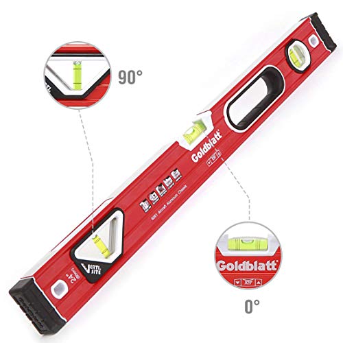 Goldblatt 24in. Double View Vertical Site I-box Spirit Level