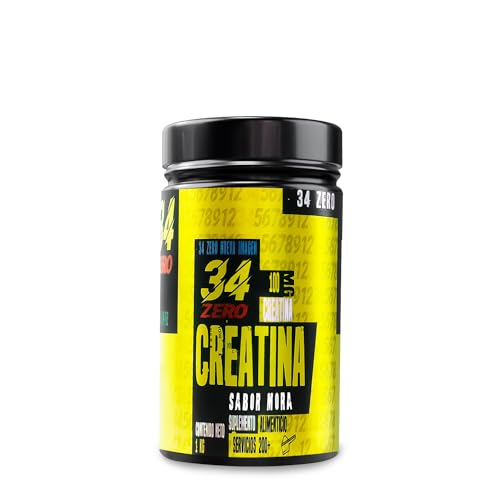 Proteínas, 34 Zero Creatina 1 Kg Sabor Moras