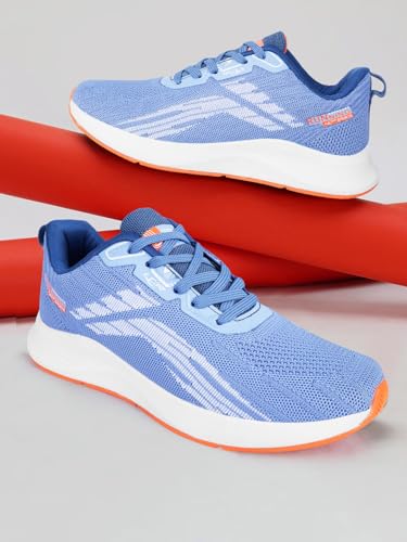 Image of Lancer Mens FLASH-10RBL-ORG Blue Running Shoe, 8