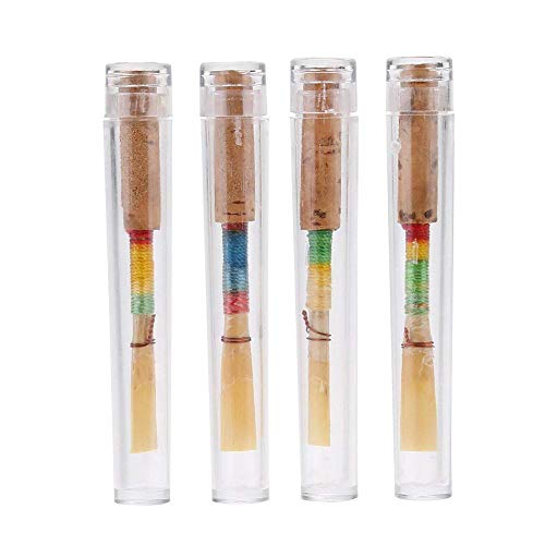 image for Dilwe 4Pcs Strength Soft Handmade Oboe Reeds Wind Instrument Replaceme