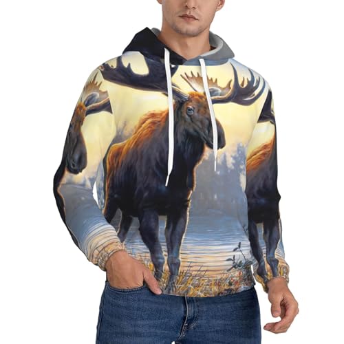 Sweat à capuche homme EdWal en polyester chaud et résistant avec poche