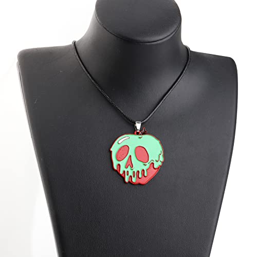 KEYCHIN Poison Apple Neckalce Evil Queen Movie Fans Gifts Princess Apple Jewelry3