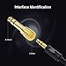CableCreation 1/4'' to 1/8'' Headphone Audio Adapter, 6.35mm to 3.5mm Male to Female TRS Stereo Jack, Gold Plated Audio Jack Convertor for Cellphone,Speaker,Mic,iPod,Receiver,Guitar, Digital Piano