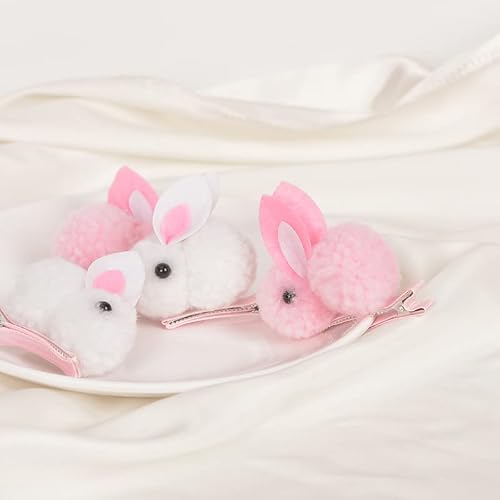 Bunny Rabbit Hair Clips For Women Girls Easter Hair Clips For Girls Plush Rabbit Hair Barrettes For Little Girls Cute Rabbit Hairpin For Easter Hair Accessories 2 Paris #TOP1