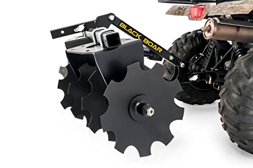 Black Boar Camco Atv/Utv Disc Harrow Implement | Specifically Designed To Thoroughly Break Up Tough Ground | (66001) #TOP1