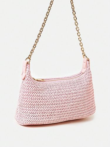 Image of Verdusa Women's Straw Woven Shoulder Bag Tote Handbag Summer Beach Purse Vacation Bags