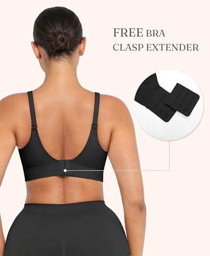 FeelinGirl Wireless Supportive Bra for Women, Seamless Comfort Bralettes No Underwire Full Coverage Everyday Bras3