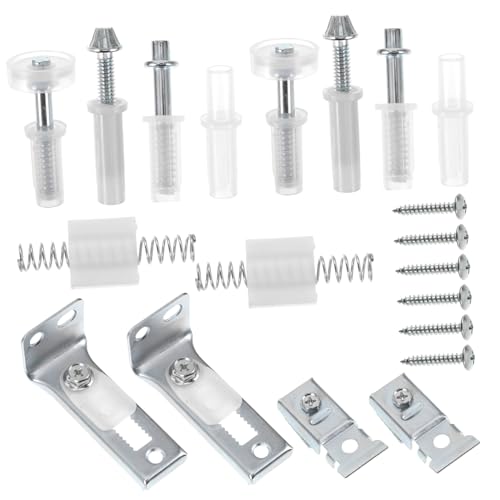 PRETYZOOM kit de herrajes para puerta corrediza con 20 piezas, repuestos para puertas plegables y bisagras de reparación