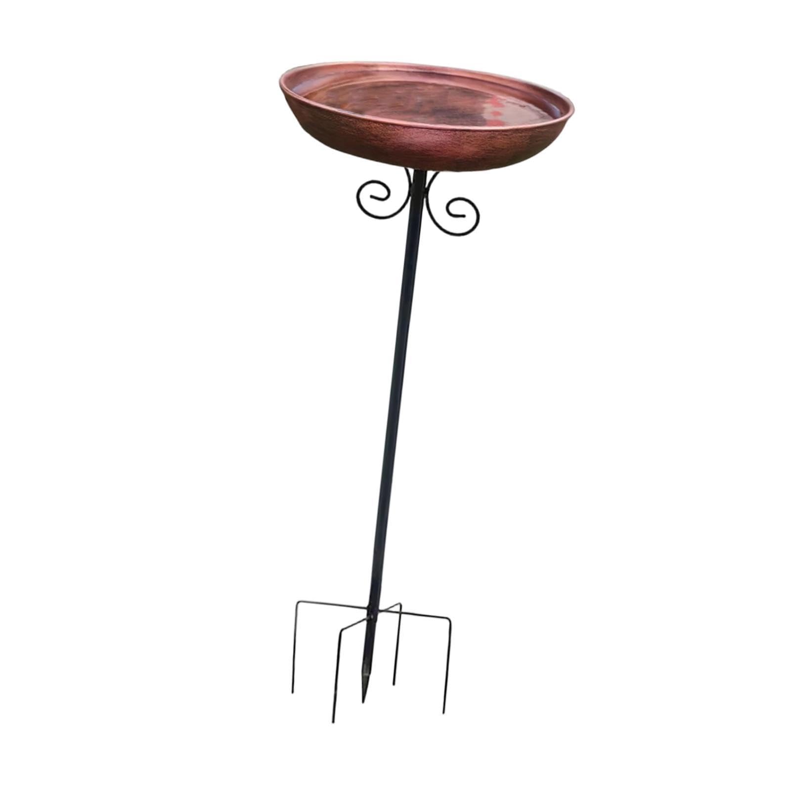 Sharplace Bebedero de Hierro para Pájaros con Base de 5 Patas. Ideal para Jardín, Patio O Cerca. También Sirve como Comedero/Bebedero para Aves Silvestres. Perf