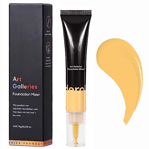 Liquid Foundation Mixer, Colour Corrector Foundation For Mature Skin, Make Up Foundation Shade Adjuster, Face Primer Concealer Foundation Full Coverage, Anti-Redness (Yellow)
