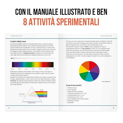 Headu Giochi Con La Luce Scopri Le Magie Dell'ottica E Della Luce IT57120 Gioco Educativo Per Bambini 6-10 Anni Made In Italy - 6