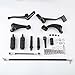 Yazyu Forward Controls Pegs Levers Linkages (Complete Kit Pegs Levers Linkage Steel and Aluminum) Black Front FCPLLFHSX812 for Harley Davidson YZY1601