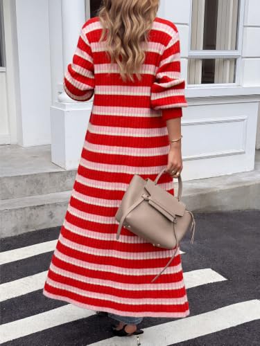 Image of Saodimallsu Womens Long Duster Cardigans Button Down Maxi Sweater Dress