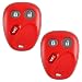 KeylessOption Keyless Entry Remote Control Car Key Fob Replacement for LHJ011-Red (Pack of 2)