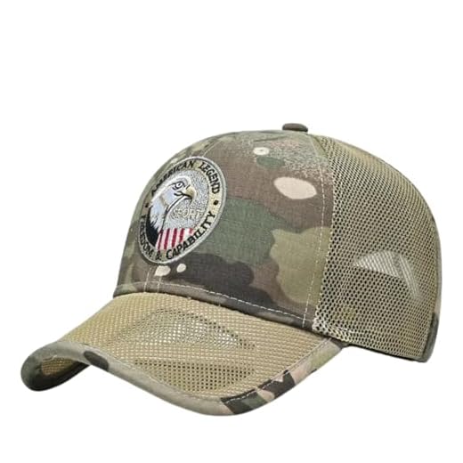 Boné Militar Camuflado com Tela, de Águia Americana, Estilo Tático, Verde Militar (BR, Alfa, Único, M, Bege)