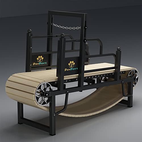 PawPaw's Dog Treadmill for Large Dogs, Medium Dogs. Dog Slatmill for Healthy & Fit Dog Life, Dog Treadmill for Indoor & Outdoor, Dog Treadmill for Dogs up to 220 lb (Large)