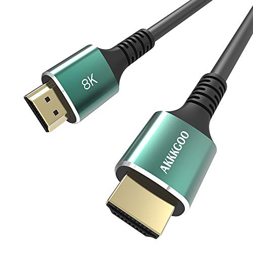 Akkkgoo 8K Hdmi Cable 4.9Ft Hdmi 2.1 Cable Real 8K, High Speed 48Gbps 8K(7680X4320)@60Hz, 4K@120Hz, Hdcp 2.2, 4:4:4 Hdr, 3D, Earc Compatible With Apple Tv, Samsung Qled Tv (1.5M) #TOP23