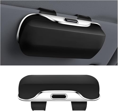 Image of RALTS Sunglasses Holder for Car Sun Visor, Protective Automotive Eyeglasses Storage Case Hanger, Soft Vehicle Interior Glasses Organizer Box Accessories, Universal for SUV Sedan Truck