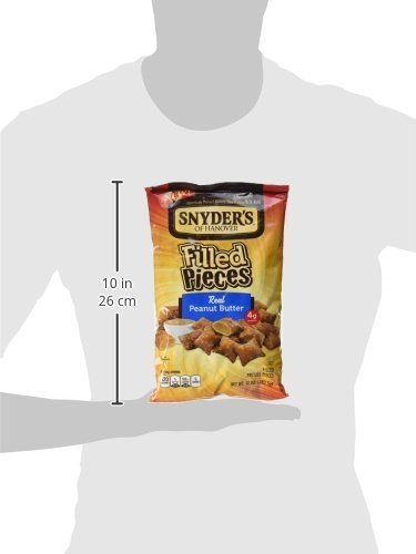 Snyder's Of Hanover Filled Pretzels, Peanut Butter, 10 oz (Pack of 3)