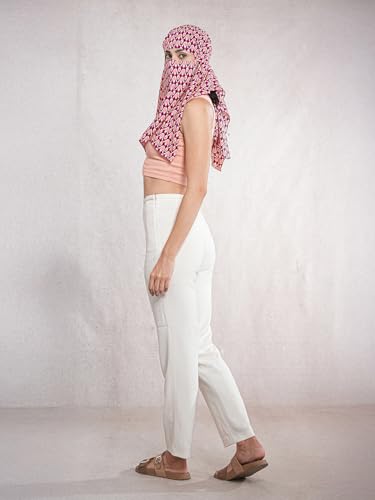 Image of Multipurpose Mask Cum Scarf for Women Cotton I Face Cover for Women I Sun Protection and Summer Wear Scarf