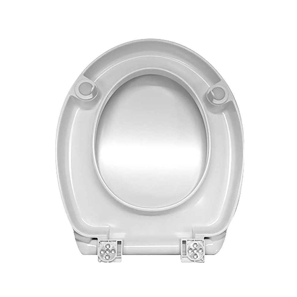 Tiger Toilettensitz Comfort Care, WC-Sitz mit 5 cm Sitzerhöhung und Absenkautomatik, verbesserter Sitzkomfort durch erhöhte Sitzfläche, Duroplast, Farbe: weiß, extra stabile Befestigung