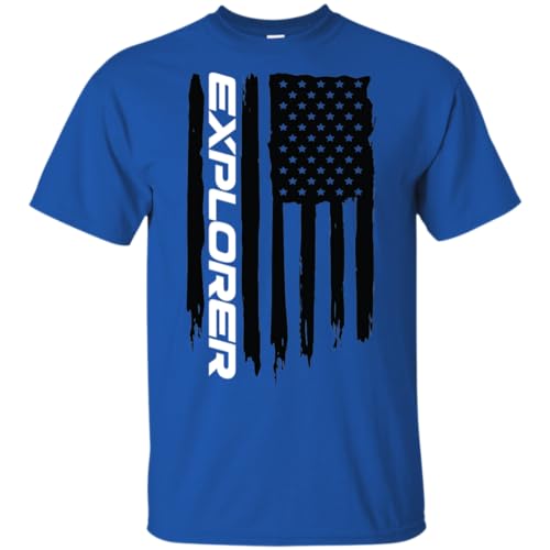 WheelSpinAddict Men's Explorer American Flag T-Shirt3