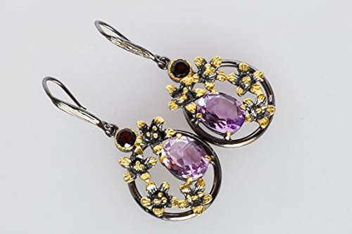 Boucles d'oreilles améthyste pendantes pour sublimer vos soirées - 2