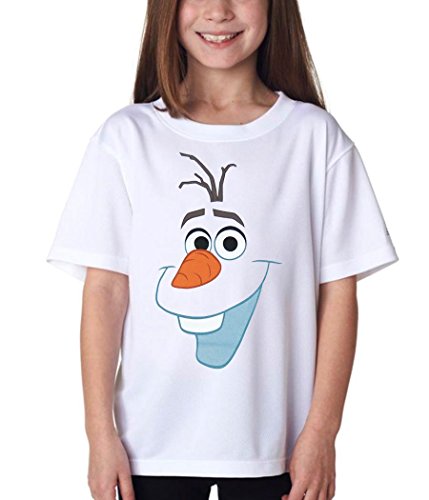 Mighty Fine Frozen Olaf Face Youth T-Shirt