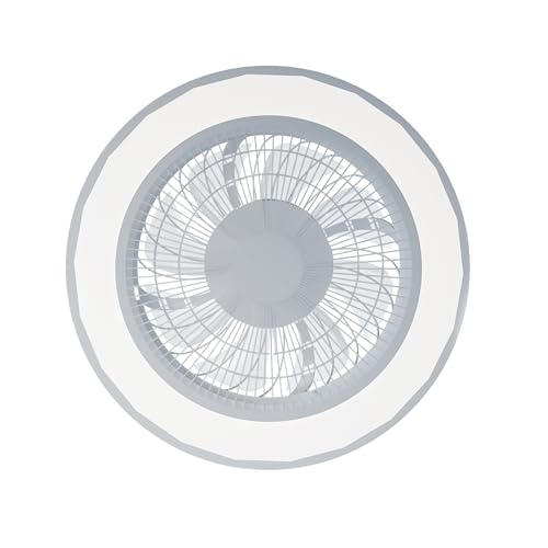 Ventilateur de plafond 15W design à 8 pales et éclairage LED nocturne