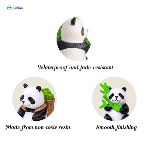 Image of FunBlast Panda Miniature Figurines - Decorative Showpiece, Gift for Him /Her, Diwali Deepwali New Year Home Decor, Bedroom, Living Room, Office, Table, Car Dashboard (Style-B)