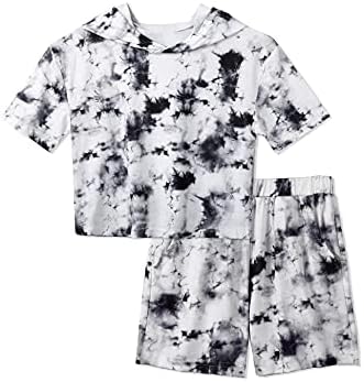 Girls Tie Dye Clothes Outfits Set Jogger Suits