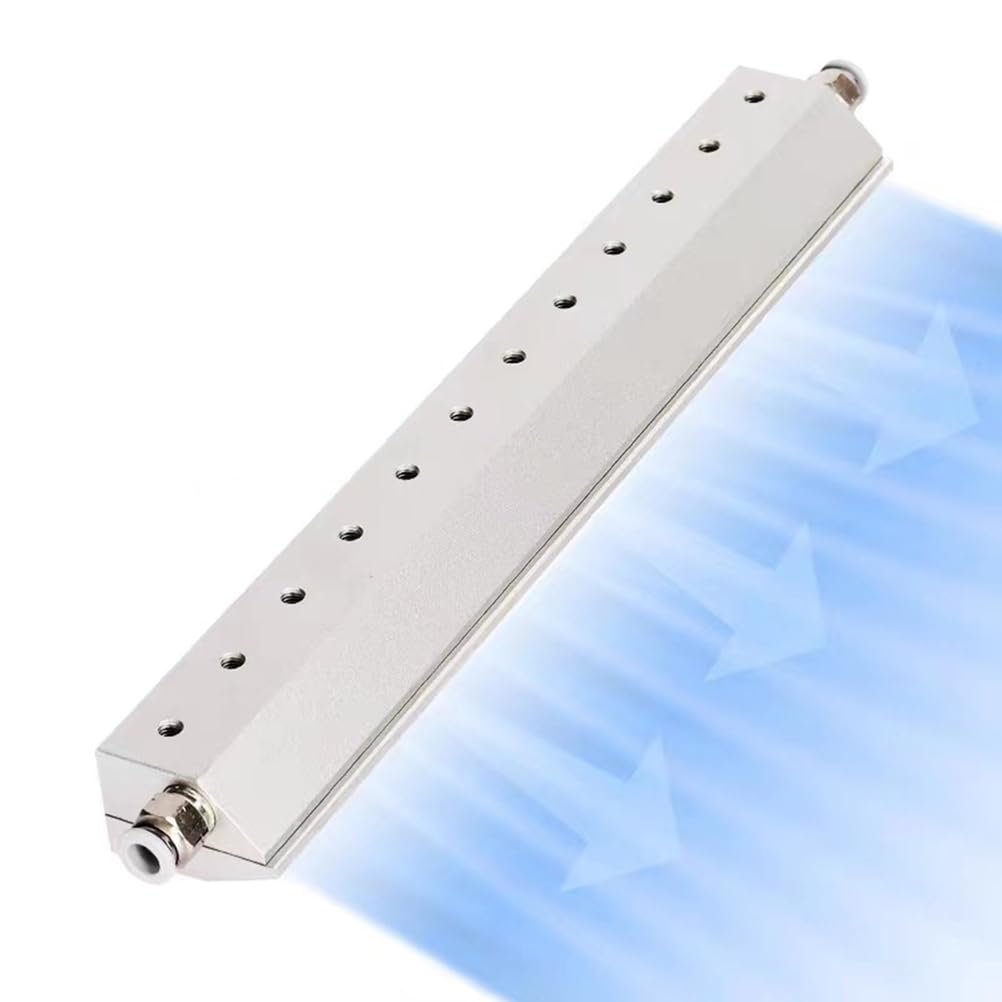Soffiatore a lama d'aria, in lega di alluminio, con interfaccia filettata da 0,6 cm, spazio di uscita 0,05 mm per rimozione acqua/polvere, uso con compressore d'aria, 500 mm