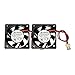 2 Packungen 40 mm x 40 mm x 10 mm 4010 12 V 0,15 A bürstenloser Gleichstrom-Kühlventilator mit Kugellager, 2-polig AB4010M12 UL TÜV