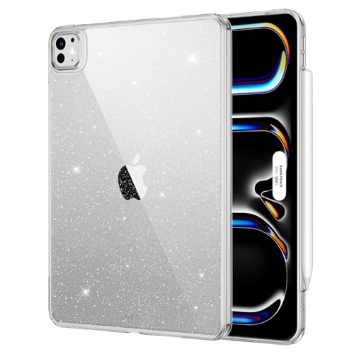 Image of ESR for iPad Pro 13 Inch Case (M5 /M4) 2025 /2024, Thin and Lightweight, Shock and Drop Protection, Yellowing Resistant, Hard Back, Supports Pencil Pro and Pencil(USB-C), Classic Series, Clear Shimmer