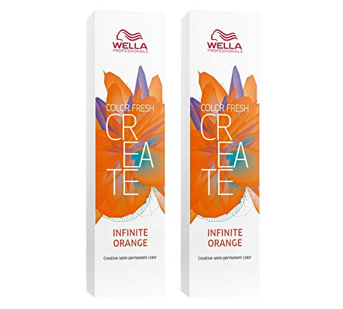 2 er Pack Wella Color Fresh Create direktziehende Tönung Infinite Orange 60 ml