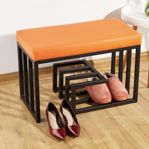 Support à chaussures en métal au design épuré pour salon moderne