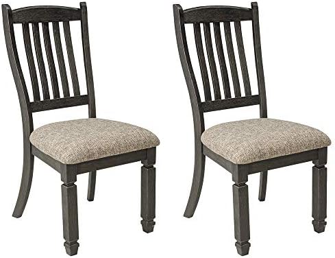 Signature Design by Ashley Tyler Creek Dining Room Upholstered Chair, 2 Count, Antique Black