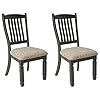Signature Design by Ashley Tyler Creek 20 Dining Room Upholstered Chair 2 Count Antique Black