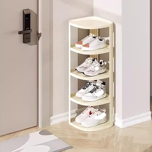 Étagère à chaussures verticale et compacte pour l'entrée et les petits espaces