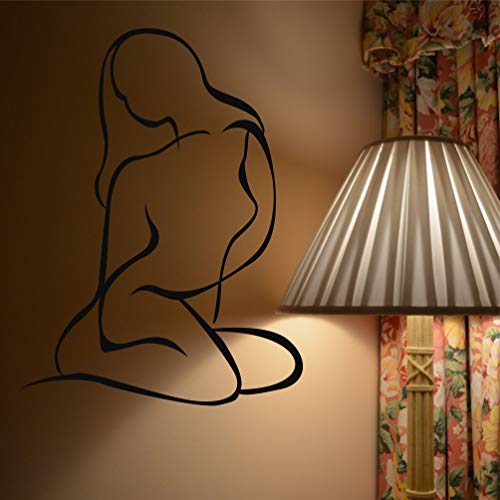 Beauté décoration murale minimaliste DEKADRON métal silhouette 68x90