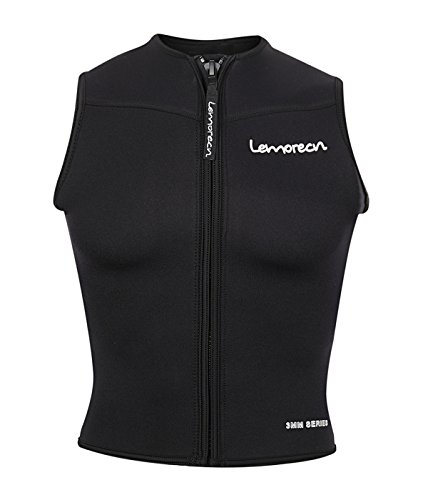 Lemorecn Men Wetsuits Top Premium Neoprene 3Mm Zipper Diving Vest (2095M) #TOP1