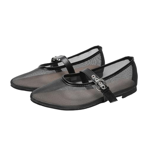 Mary Janes pour femme chaussures de danse légères et respirantes avec strass