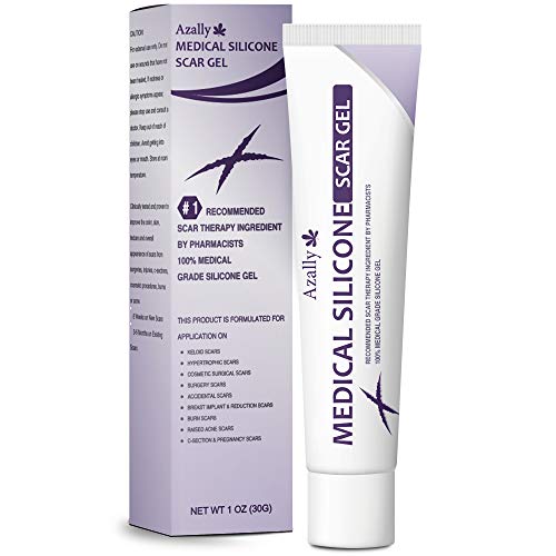 Maycreate Advanced Scar Gel, Medical-Grade Silicone Scar Gel, Best Scar Treatment for Face, Body, Surgery, Injury, Burns Acne Stretch Marks - 1oz